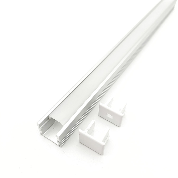 Profil Aluminium LED 16 * 12mm untuk Strip LED hingga Lebar 10mm