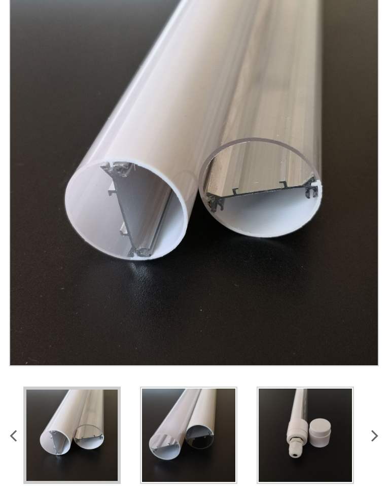 LED Tube Housing dengan tingkat penghambat api V0 dan EN45545-2 Sertifikasi