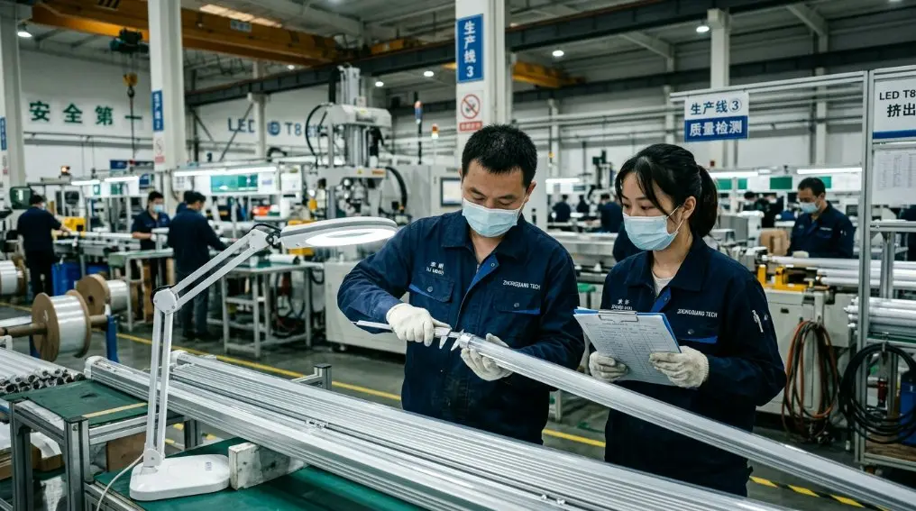 Pabrik Tabung T8 LED Cina 2026: Penutup PC Premium & Basis Aluminium untuk OEM Global