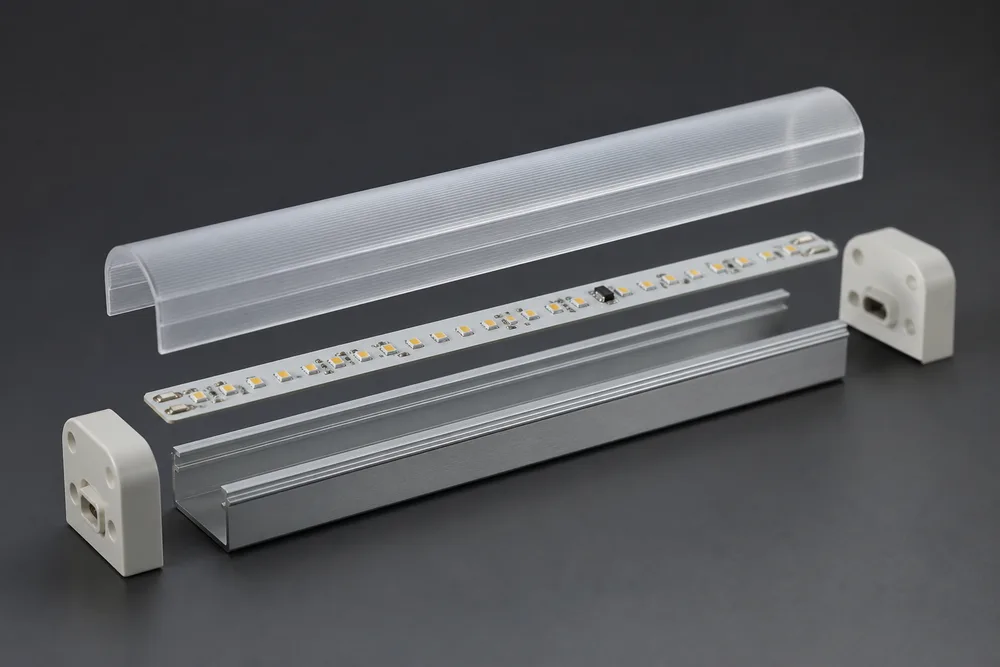 Perumahan Tabung T10 LED dengan Penutup PC dan Basis Aluminium 6063 untuk Perakitan Pencahayaan OEM pada tahun 2026