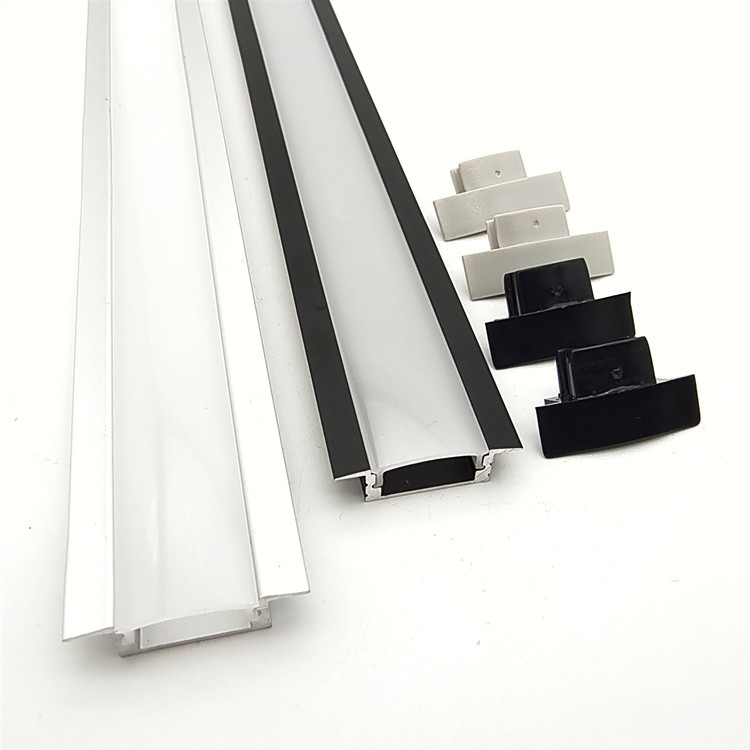 Profil Aluminium LED Tertipis untuk Strip LED Tersembunyi Dipasang